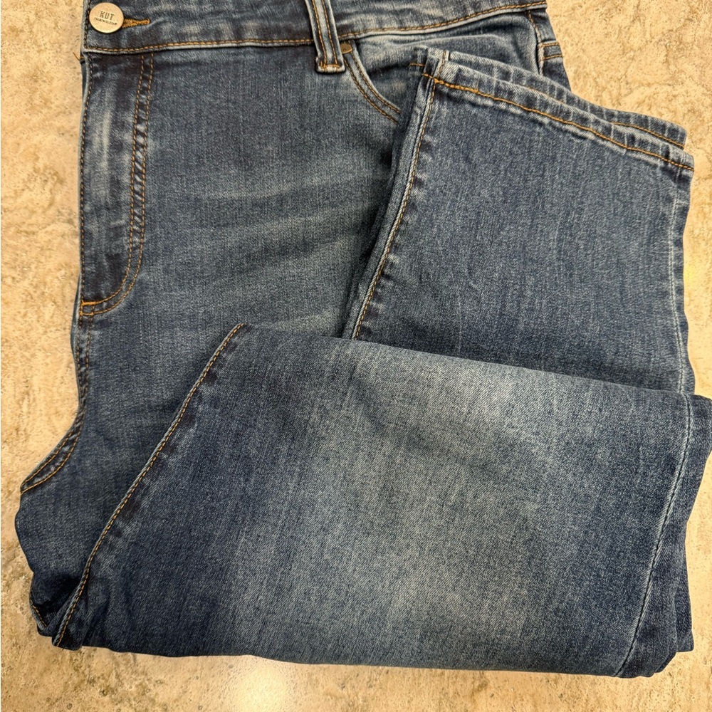 Kut from the Kloth Boyfriend Jeans in Classic Blue